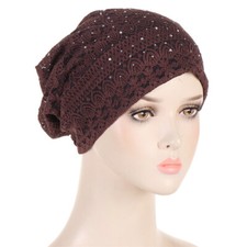 Indian Lace Hijab Muslim Women Turban Chemo Cap Hair Loss Bonnet Wrap Headwear
