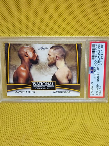 2017 Leaf🥊Mayweather🥊McGregor🥊RC🥊National Convention VIP🪙GOLD🪙PSA 10 Gem💎