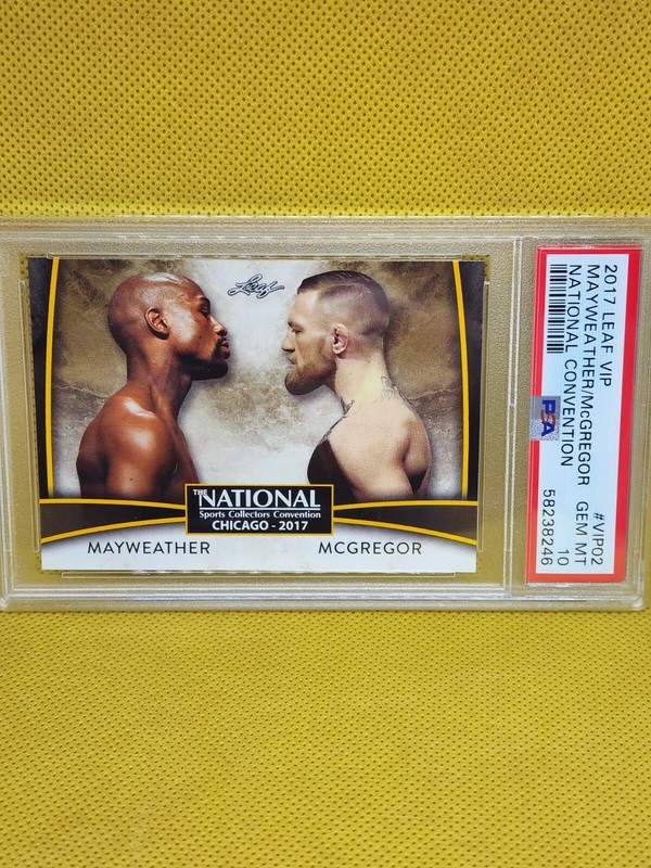 2017 Leaf🥊Mayweather🥊McGregor🥊RC🥊National Convention VIP🪙GOLD🪙PSA 10 Gem💎