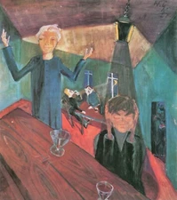 Trinker by Walter Gramatte Giclee Fine Art Print Reproduction on Canvas