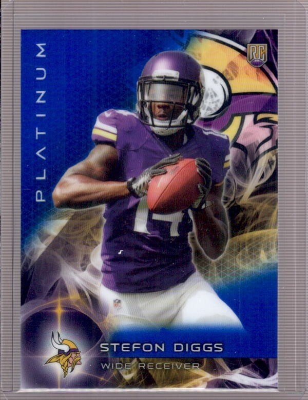 STEFON DIGGS 2015 Topps Platinum #141 Sapphire Refractor Rookie RC
