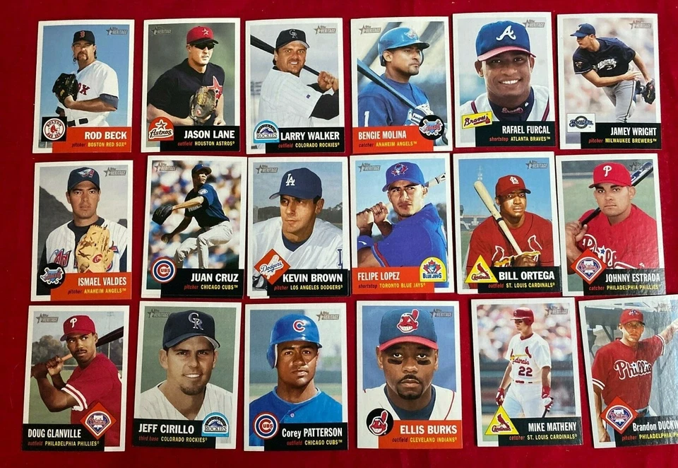 2002 TOPPS HERITAGE BASEBALL (#101-197) Complete Your Set / You Pick The Cards - Image 3 of 4