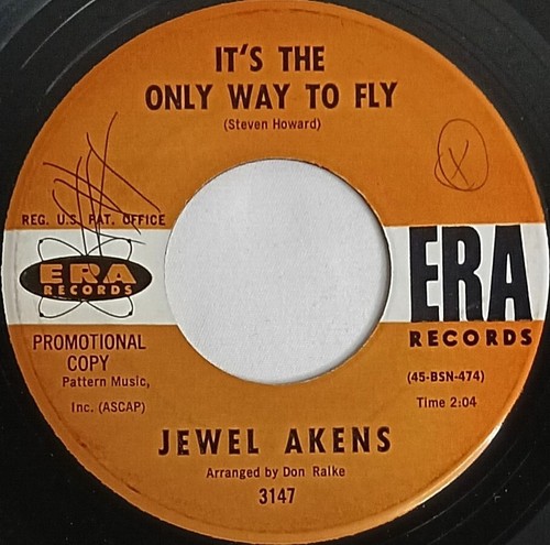 50's R&B 45 HEAR Jewel Akens YOU SURE KNOW HOW TO HURT A FELLA 1955 Era VG - Picture 3 of 4