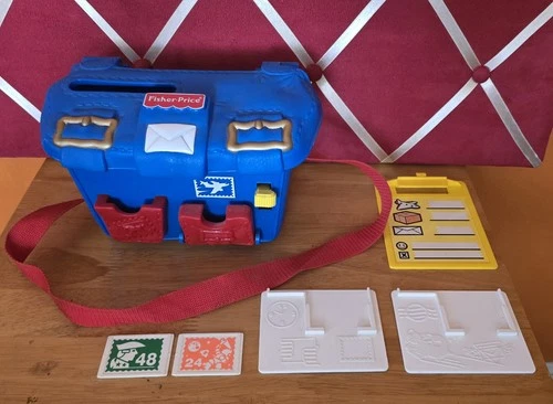 Vintage Fisher-Price Lil' Mail Carrier toy set 1997 Ready To Ship