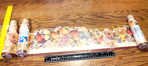 LOT of 3 Vibrant Fruit and Floral WALLPAPER FANCY BORDER #GG54123B SEE PICS L@@K