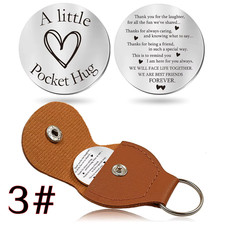 Best Friends Keychain Pocket Hug Keepsake Gift for Friendship Birthday