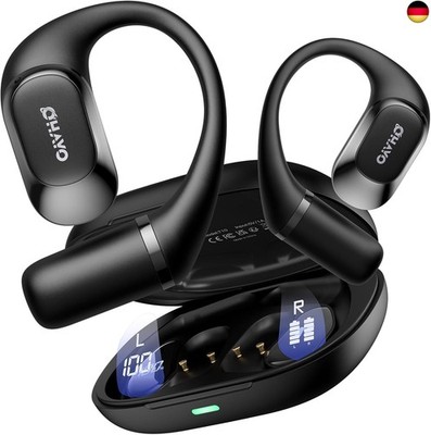OHAYO Open Ear Kopfhörer Komfortabel, Bluetooth Kopfhörer Sport, 40h W