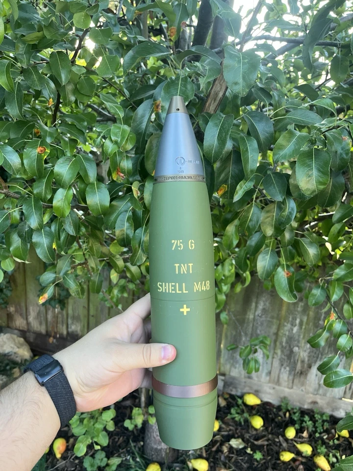 Sherman Tank M48 75mm H.E 3D Printed Replica Shell - Fully Multicolour Printed - Image 2 of 4