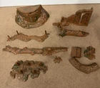 Vintage Marx WW2 Battleground Playset Terrain Fortifications Equipment Lot of 10