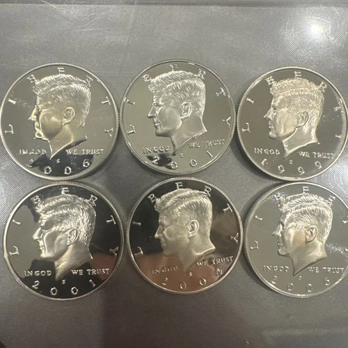 1999-2006 S JFK Silver Kennedy Half Dollar Deep Cameo Mirror Proof Upper Grades