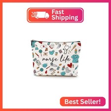 Inspirational Nurse Gifts, Makeup Bag Nurse Accessories for Work Nursing Practit