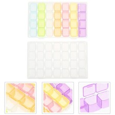 4 Pcs Nail Supplies Storage Plastic Grid Organizer Box Container for