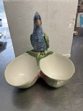 Scully And Scully  Parrot & Coconut Ceramic Center Piece