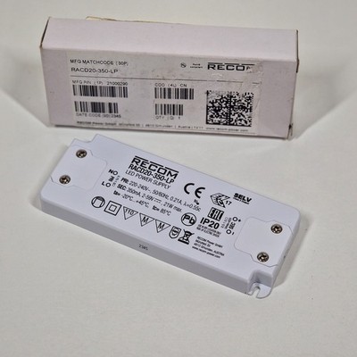 Recom LED-Treiber 21 W 350 mA 2 - 59 V/DC 20W AC/DC LED Power Supply LED Zubehör