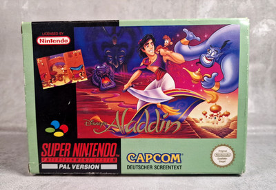 Super Nintendo SNES Disney Aladdin OVP PAL NOE Deutsch Zustand: GUT | Sammler