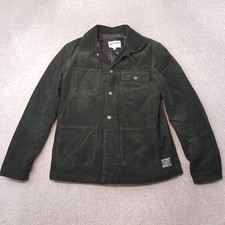 The Stronghold Mens Jacket Medium Green Cord Overshirt Utility Workwear Lined