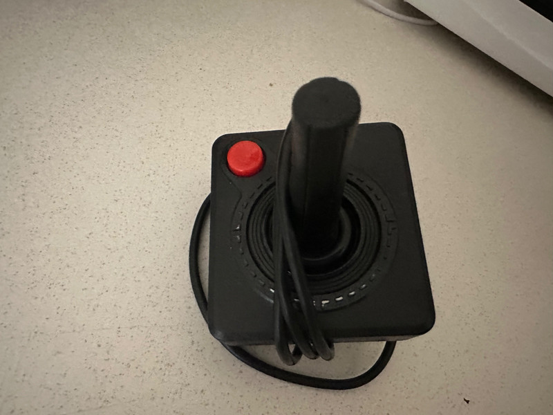 Commodore Amiga small black joystick tested working all ok