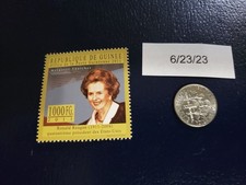 Margaret Thatcher Former Prime Minister 2011 Republique De Guinee Stamp
