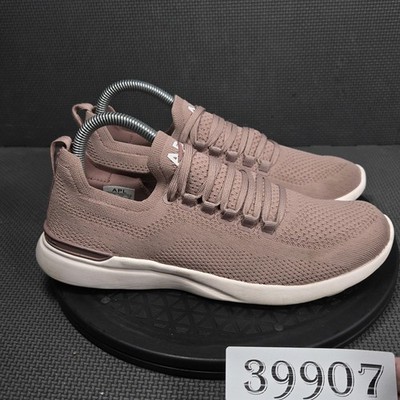 APL TechLoom Breeze Shoes Womens Size 8.5 Pink Knit Running Sneakers Athletic