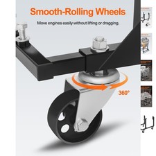 Heavy-duty Steel Engine Cradle With Wheels - 750 Lbs Capacity For Chevy Engines Heavy-duty Steel Engine Cradle With Wheels - 750 Lbs Capacity For Chevy Engines