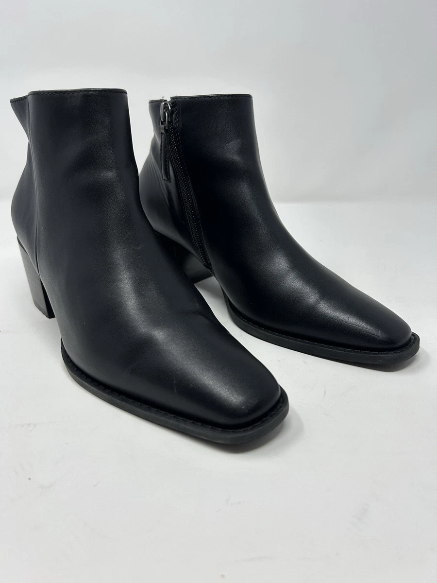 Bottes Femme Linea Paolo En Cuir Noir - Taille US 10 - Modèle Langston - Neuf Sans Boîte