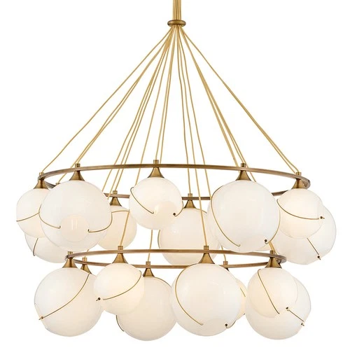 Hinkley Lighting 30308 Skye 18 Light 53"W Chandelier - Brass - Picture 7 of 9
