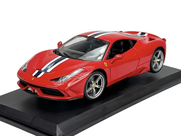 Bburago Ferrari 458 Speciale ROT 1:18 DIE Cast Metal Model NEU IM Kasten 16002-image