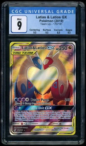 Pokémon Latias & Latios GX 2019 Team Up #170/181 Ultra Rare Holo CGC 9