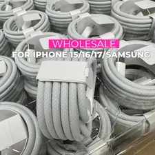 USB-C to USB-C Fast Charger Cable PD 60W For iPhone 15/15 Plus/16 Pro Max/17 Lot