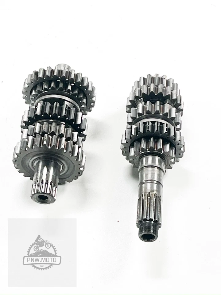 Honda CRF 450R CRF450R 2002-2005 OEM TRANSMISIÓN ENGRANAJES EJE DE TRANSMISIÓN Foto 2 de 4