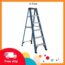 Louisville Ladder 6 ' Fiberglass Step, 10' Reach, 225-lb, Load Capacity