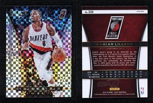 2015-16 Panini Select Courtside Silver Prizm Damian Lillard #218