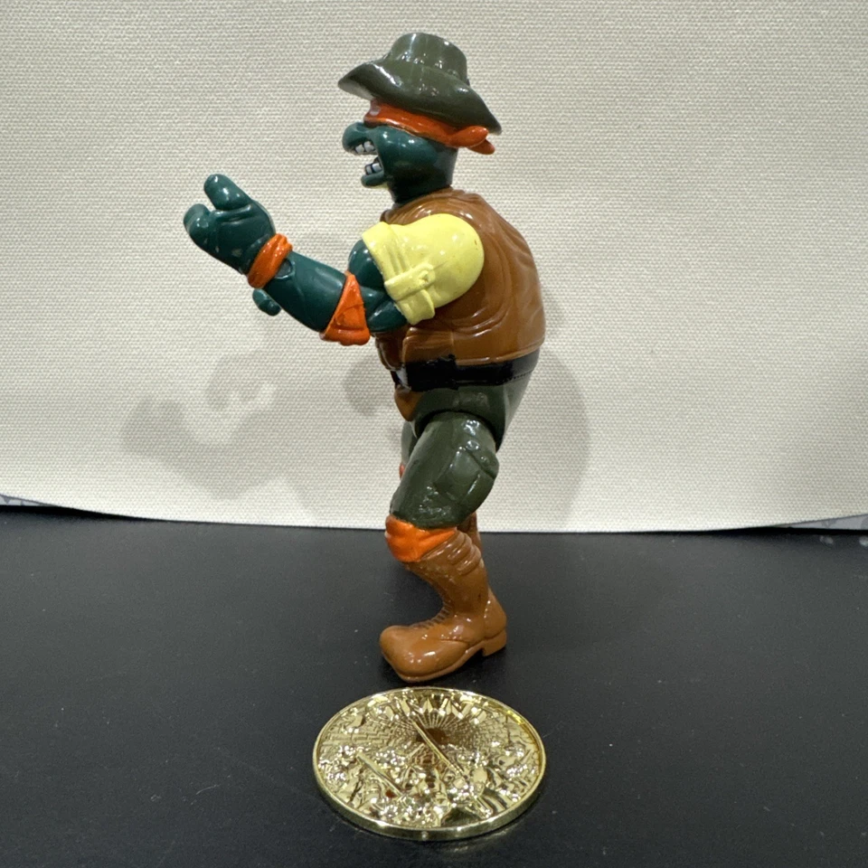 TMNT Teenage Mutant Ninja Turtles Safari Mike Adventurer Michelangelo w/ Coin - Image 2 of 4