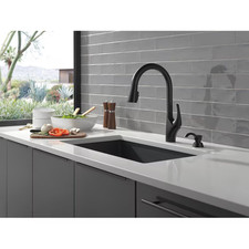 Delta Anderson Matte Black Single Handle Pull Faucet Sprayer 19998Z-BLSD-DST