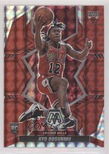 2021-22 Panini Mosaic Rookies Red Mosaic Prizm Ayo Dosunmu #233 0to2