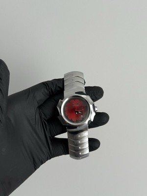 Oakley Blade Watch Silver Dial Vintage 2000s Avantgarde Hype Y2k Outdoor Drip