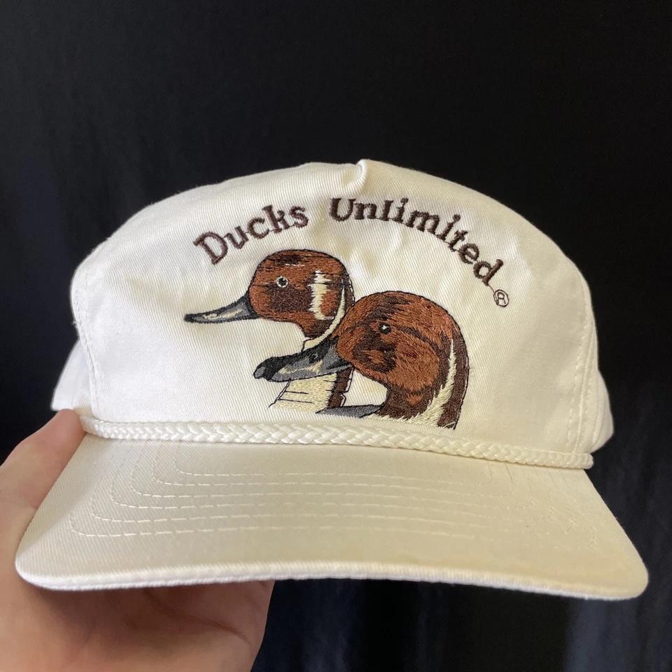 Ducks Unlimited White Corduroy Snapback Hat-Dorfman Pacific — 第 2/4 张图片
