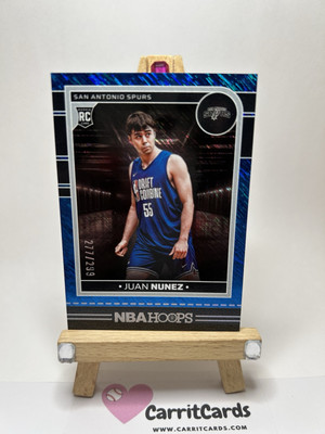 JUAN NUNEZ 2024-25 Panini Hoops STORM /299 Rookie RC #266 San