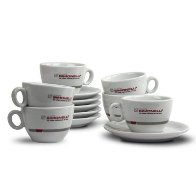 Nuova Simonelli Cappuccino Cup and Saucer - Set of 6