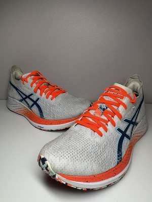 ASICS Women's Magic Speed Running Shoes Sneaker White/Thunder Blue - Size 9