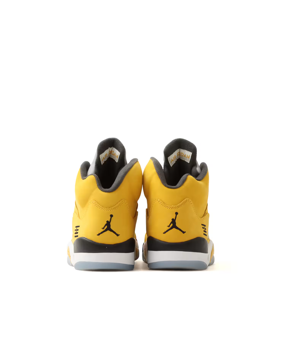 Nike Air Jordan 5 Retro Tokyo 23 Yellow Wolf Grey Black Men's