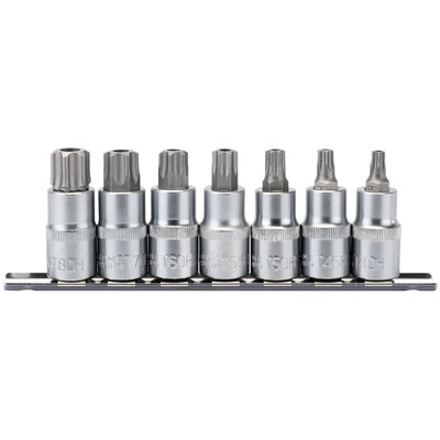 Draper Expert TX-STAR Sicherheits-Steckschlüssel-Bit-Satz 1/2'' Vierkant 55 mm 7-tlg.