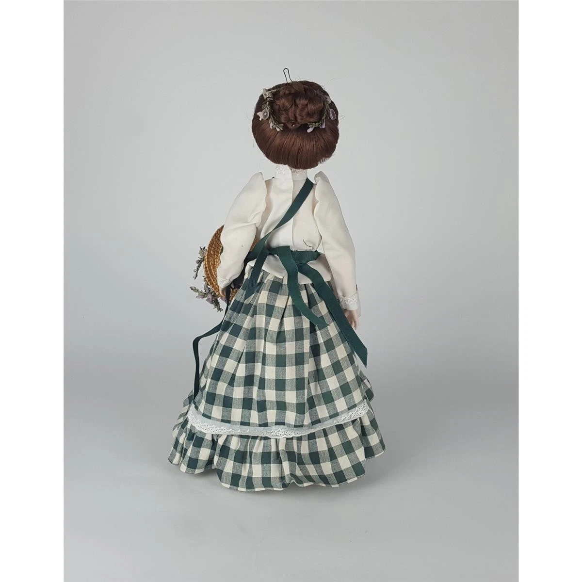 Franklin Mint Heirloom Dolls 1984 Die Lavendel Mädchen Porzellanpuppe H 39 cm