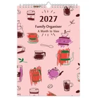 Arpan 2027 A3 Family Organiser Calendar – Large Wall Planner with 5 Columns
