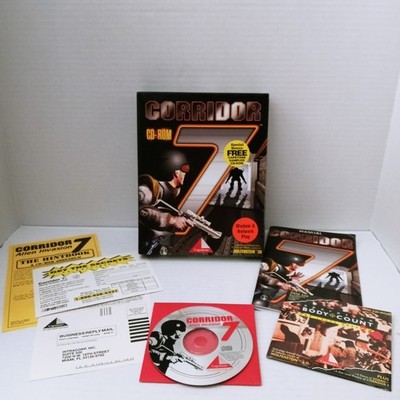 Corridor 7 Alien Invasion PC 1994 Big Box CD ROM Capstone CIB Complete