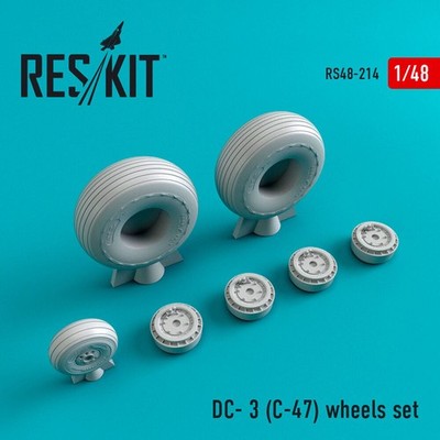 ResKit RS48-0214 - 1:48 DC-3 (C-47) wheels set