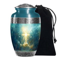 Holy Cross Urns for Human Ashes Adult Mother  Male 10 Inch 