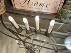 4 Vintage Brass Pineapple Candlesticks Electric Window Candle Nightlight Set — photo 2