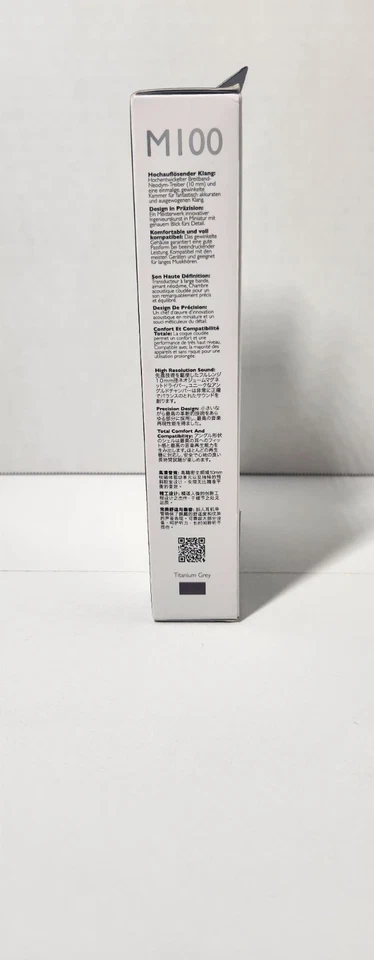 NUEVO SELLADO** KEF M100 HI-FI ¡Calidad audiófila! Auriculares intrauditivos negros RTL $150 Foto 4 de 4