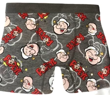 Popeye the Sailor Man Mens Boxer Briefs Sockopath Comic Cartoon Size Large NEW